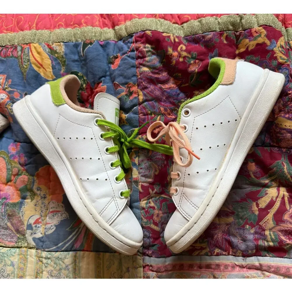 Adidas Stan Smith Disney Muppets Sneakers Kermit Piggy Size 4.5youth/6.5 women